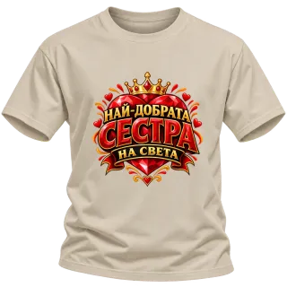 Най-добрата сестра на света върху Тениска