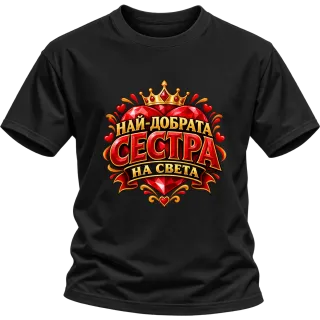 Най-добрата сестра на света върху Тениска