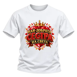 Най-добрата сестра на света върху Тениска