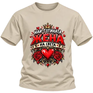 Най-готината жена на света върху Тениска