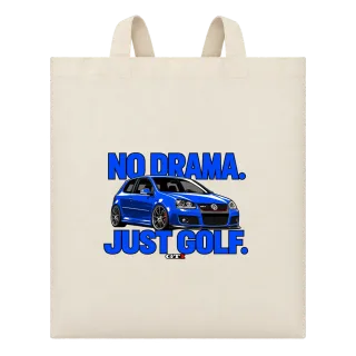 No Drama Just Golf GTI върху Чанта