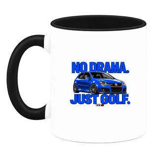 No Drama Just Golf GTI върху Чаша
