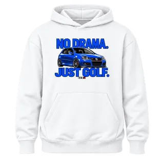 No Drama Just Golf GTI върху Худи