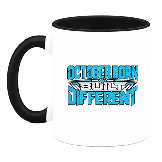 OCTOBER BORN  BUILT DIFFERENT върху Чаша
