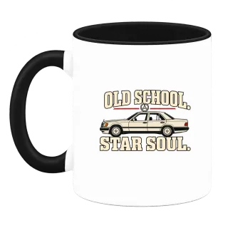 Old School Mercedes Star Soul върху Чаша