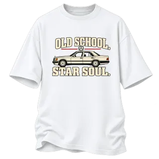 Old School Mercedes Star Soul върху Овърсайз