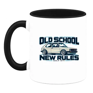 Old School New Rules Golf GTI върху Чаша