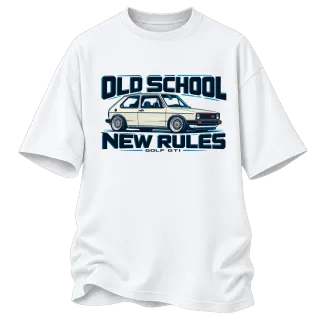 Old School New Rules Golf GTI върху Овърсайз