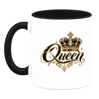 Queen с корона върху Чаша