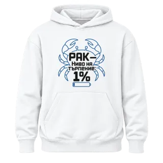 Рак с ниво на търпение 1% върху Худи