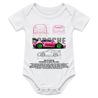 Розово Porsche с неонови джанти върху Боди