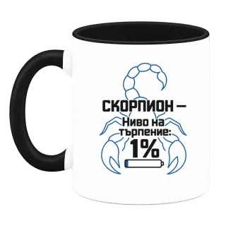 Скорпион - ниво на търпение 1% върху Чаша