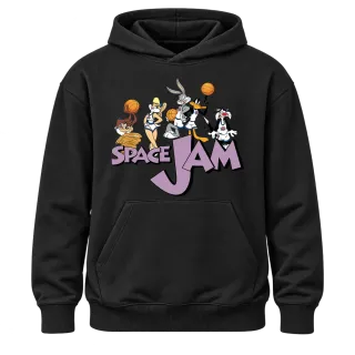 Space Jam баскетбол върху Худи