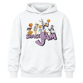 Space Jam баскетбол върху Худи