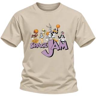 Space Jam баскетбол върху Тениска