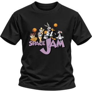 Space Jam баскетбол върху Тениска