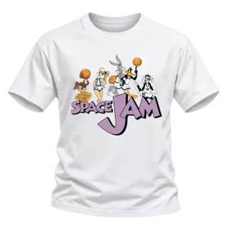 Space Jam баскетбол върху Тениска