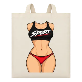Спортна фигура SPORT върху Чанта