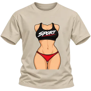 Спортна фигура SPORT върху Тениска