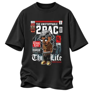 THE UNSTOPPABLE 2PAC Tupac Thug Life върху Овърсайз