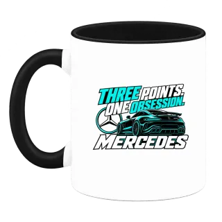 Three Points One Obsession Mercedes върху Чаша