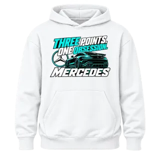 Three Points One Obsession Mercedes върху Худи