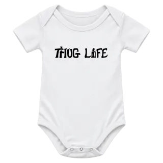 THUG LIFE 2Pac Tattoo върху Боди