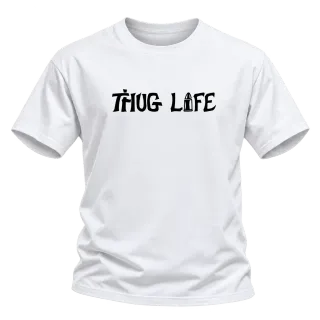 THUG LIFE 2Pac Tattoo върху Тениска