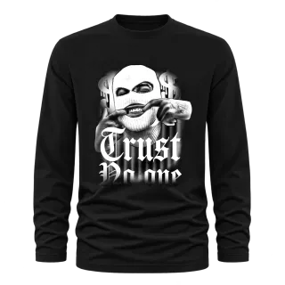 Trust No One върху Тениска с дълъг ръкав