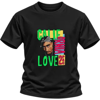 Tupac 2Pac Cali Love върху Тениска
