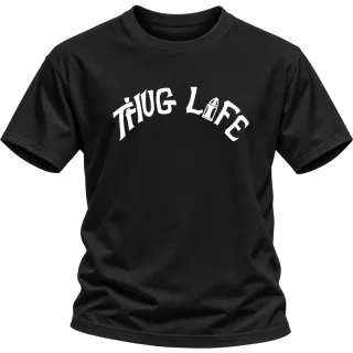 Tupac 2Pac Thug Life върху Тениска