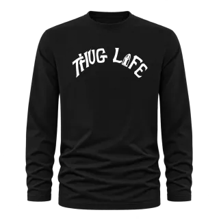 Tupac 2Pac Thug Life върху Тениска с дълъг ръкав