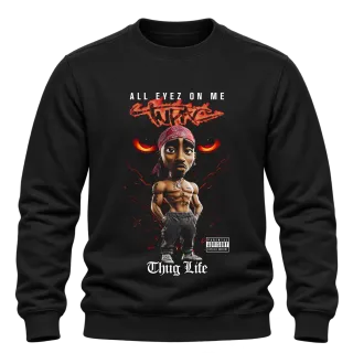Tupac 2Pac Thug Life 3D върху Блуза