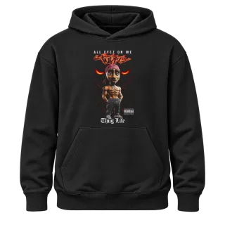 Tupac 2Pac Thug Life 3D върху Худи