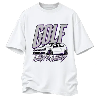 VW Golf Low & Loud върху Овърсайз