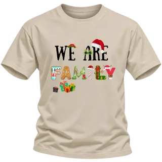 We are Family Коледно настроение върху Тениска