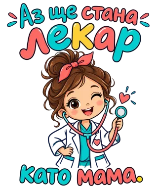 Аз ще стана лекар като мама
