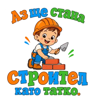 Аз ще стана строител като татко