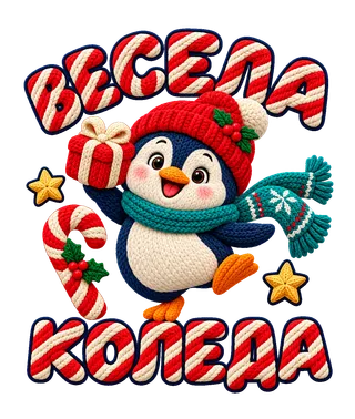 Весела Коледа с пингвин