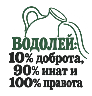 Водолей: 10% доброта, 90% инат, 100 правота