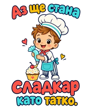 Аз ще стана сладкар като татко