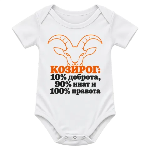 Козирог: 10% доброта, 90% инат, 100 правота върху Боди — Бяло