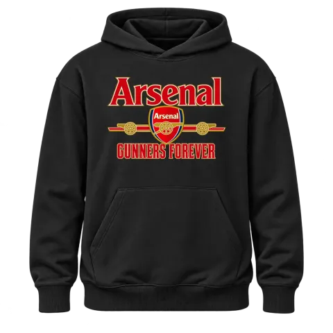 Arsenal Gunners Forever върху Худи — Черно