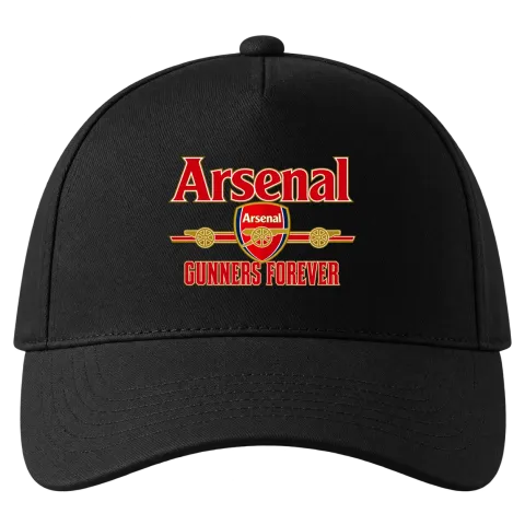 Arsenal Gunners Forever върху Шапка — Черно