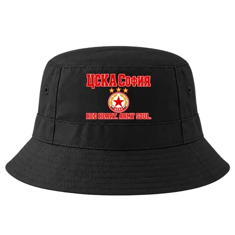 ЦСКА RED HEART ARMY SOUL върху Идиотка — Черно