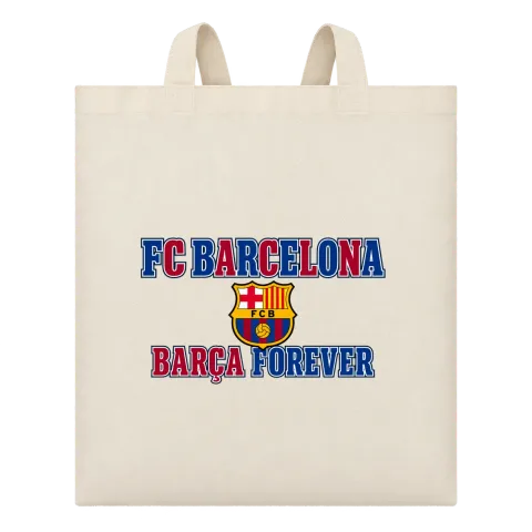 BARCELONA BARÇA FOREVER върху Чанта — Бежово