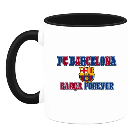 BARCELONA BARÇA FOREVER върху Чаша — Черна