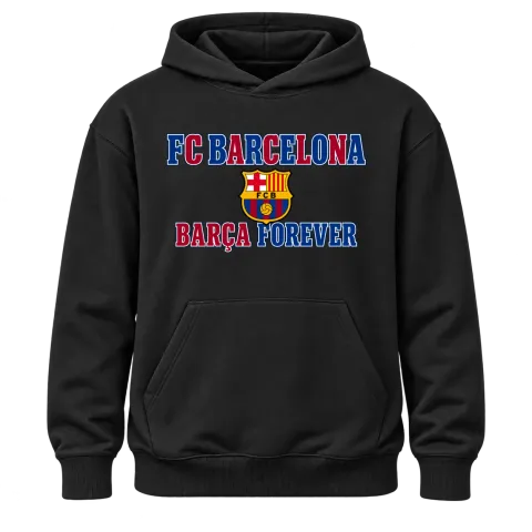 BARCELONA BARÇA FOREVER върху Худи — Черно
