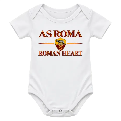 AS Roma Roman Heart върху Боди — Бяло