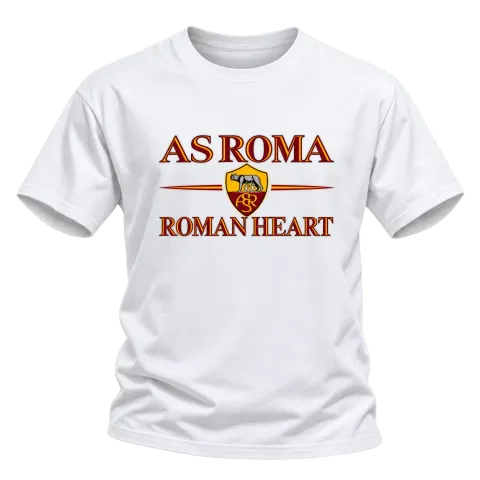 AS Roma Roman Heart върху Тениска — Бяло